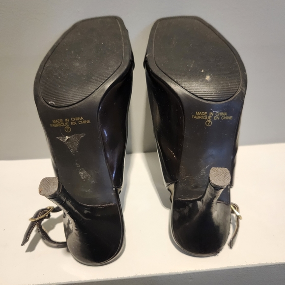 Vintage Slingback Le Chateau Heels Metalic Brown - Picture 2 of 5